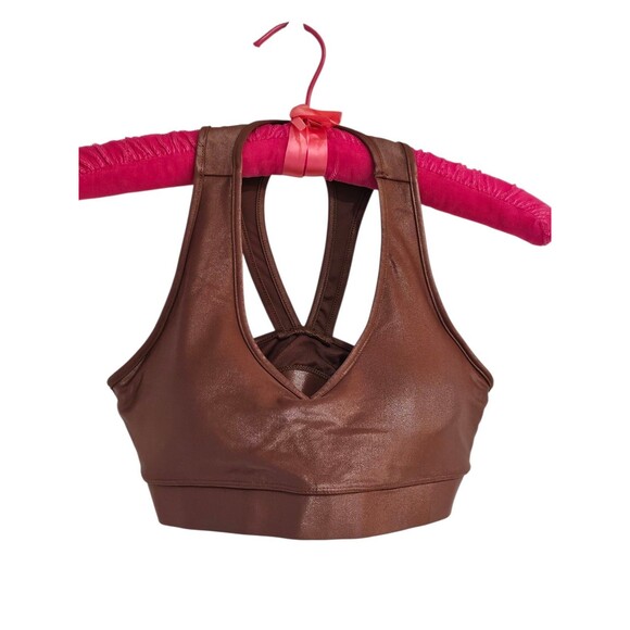Carbon 38 Action Sports Bra 2.0 Takara Shine Cappuccino Brown Size Small Padded - Picture 3 of 14